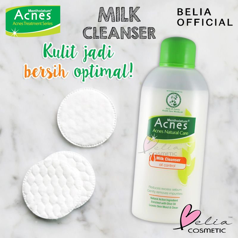 ❤ BELIA ❤ ACNES Natural Care Oil Control Series Milk Cleanser/ Toner / Powder Lotion / Cream jerawat