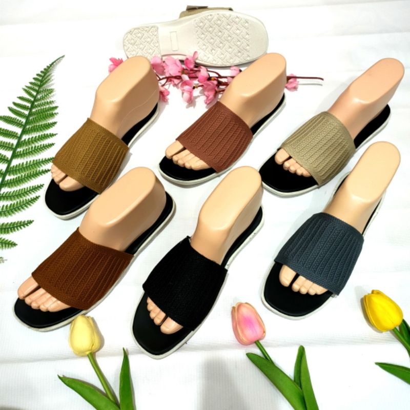 sandal wanita murah rajut import Felonie WM 01. Rajut terbaru. WAJIB BACA DESKRIPSI