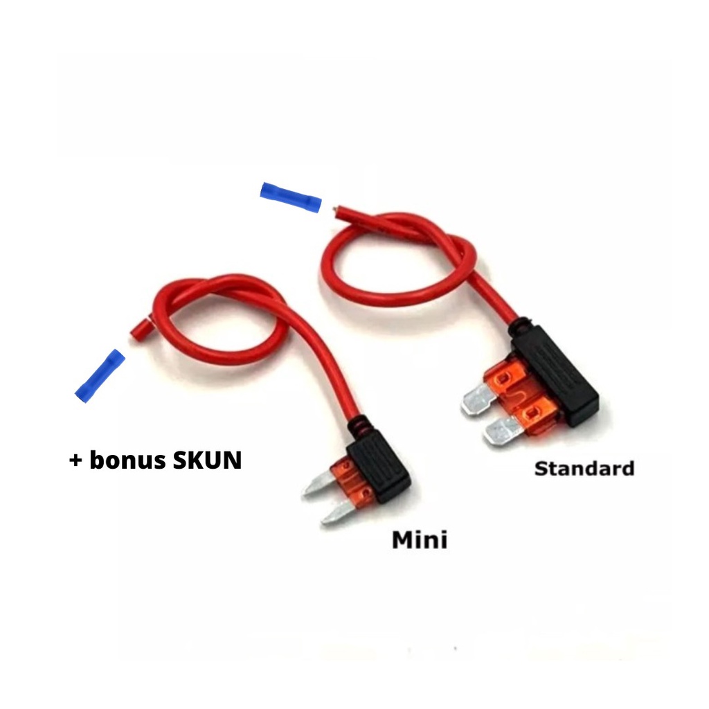 Kabel Jumper Fuse Tap Adapter Standard Mini Sekring 10 A