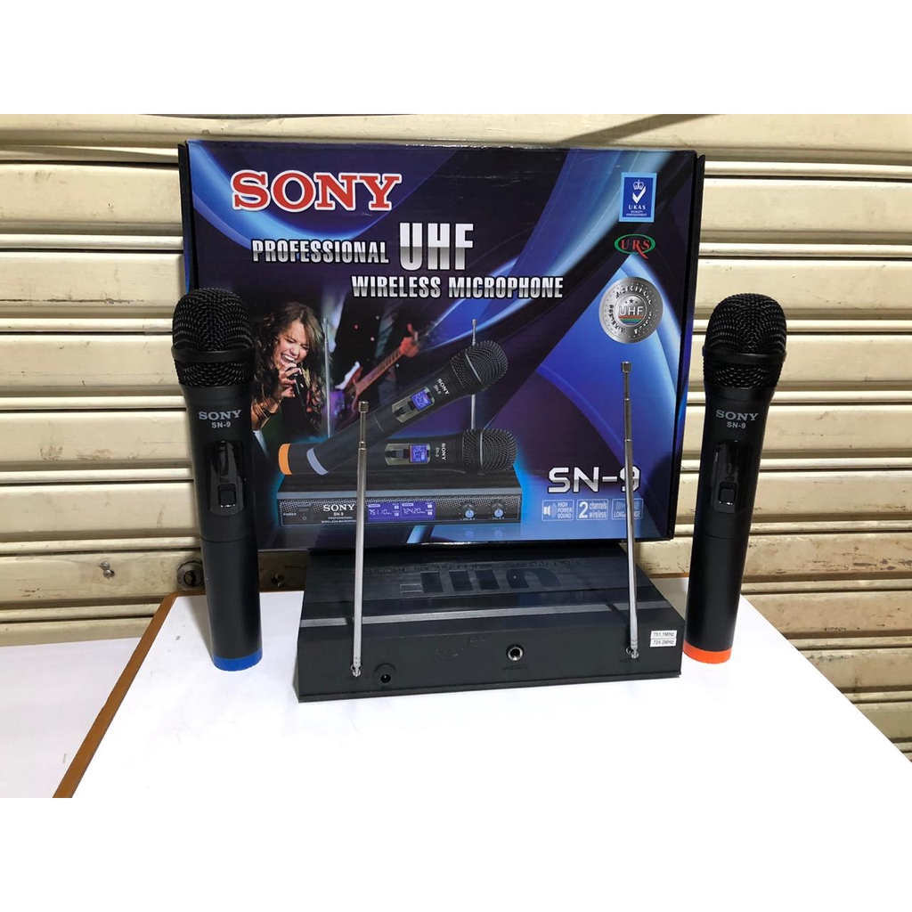 Mic Wireless UHF SN-9 SONY - Microphone Wireless SONY SN 9