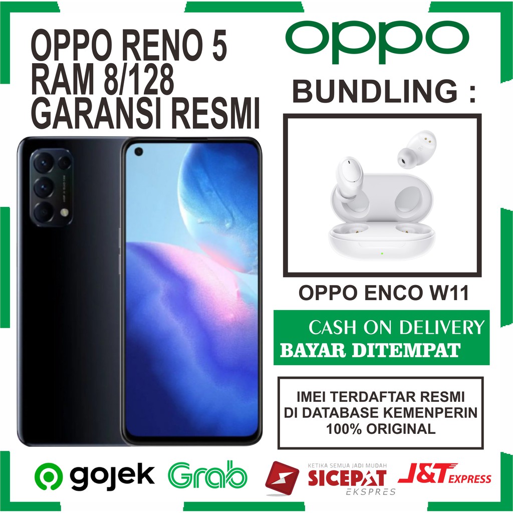 OPPO RENO 5 RAM 8/128 | 50W SUPERVOOC CHARGING | AMOLED