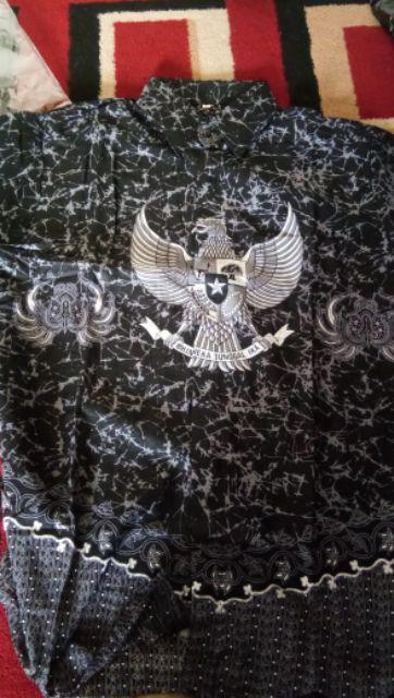 Baju Batik Pria Slimfit Big Size M L Xl Xxl Atasan Kemeja Batik Lengan Pendek Original