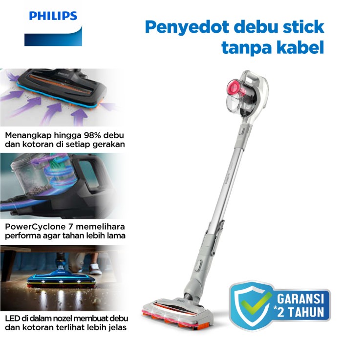 PHILIPS CORDLESS STICK VACUUM CLEANER FC6723 FC 6723