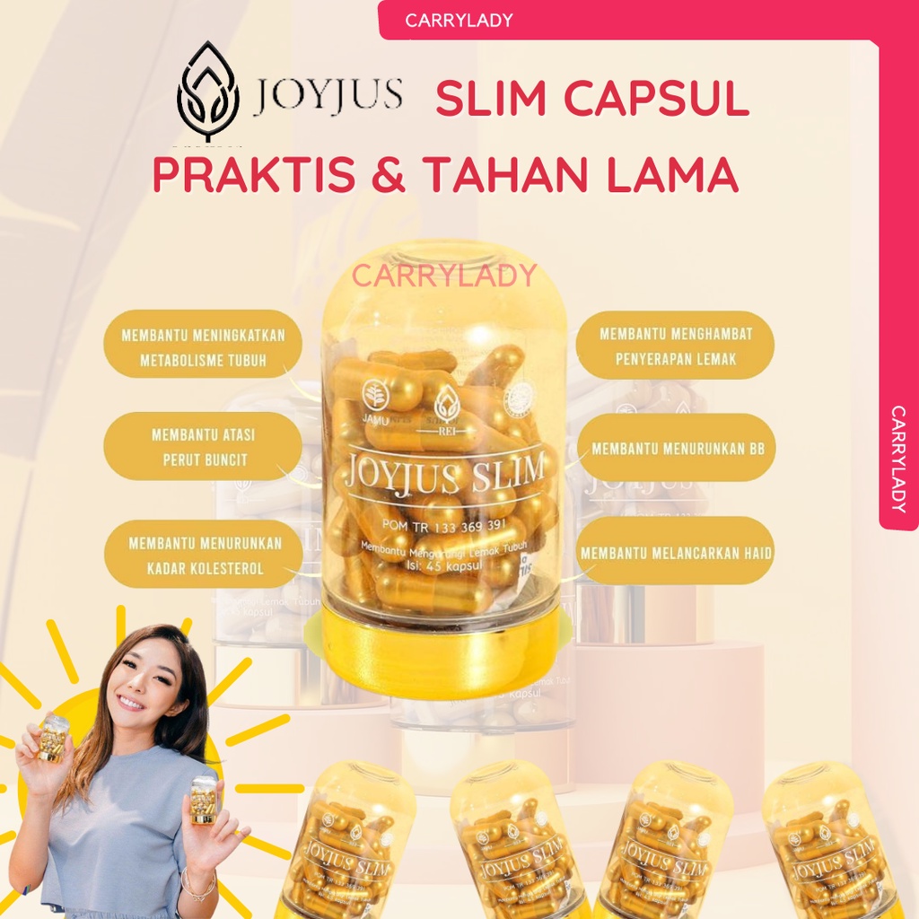 JOYJUS SLIM KAPSUL ORIGINAL JOY JUS CAPSUL PELANGSING TUBUH ALAMI BERHOLOGRAM ASLI BPOM DIET DETOX