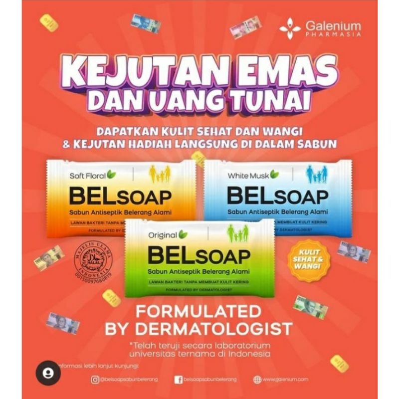 BELSOAP SABUN MANDI KELUARGA SABUN SULFUR 65 GR