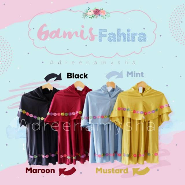 Gamis Fahira Size 3-6 tahun Gamis Anak dan bayi