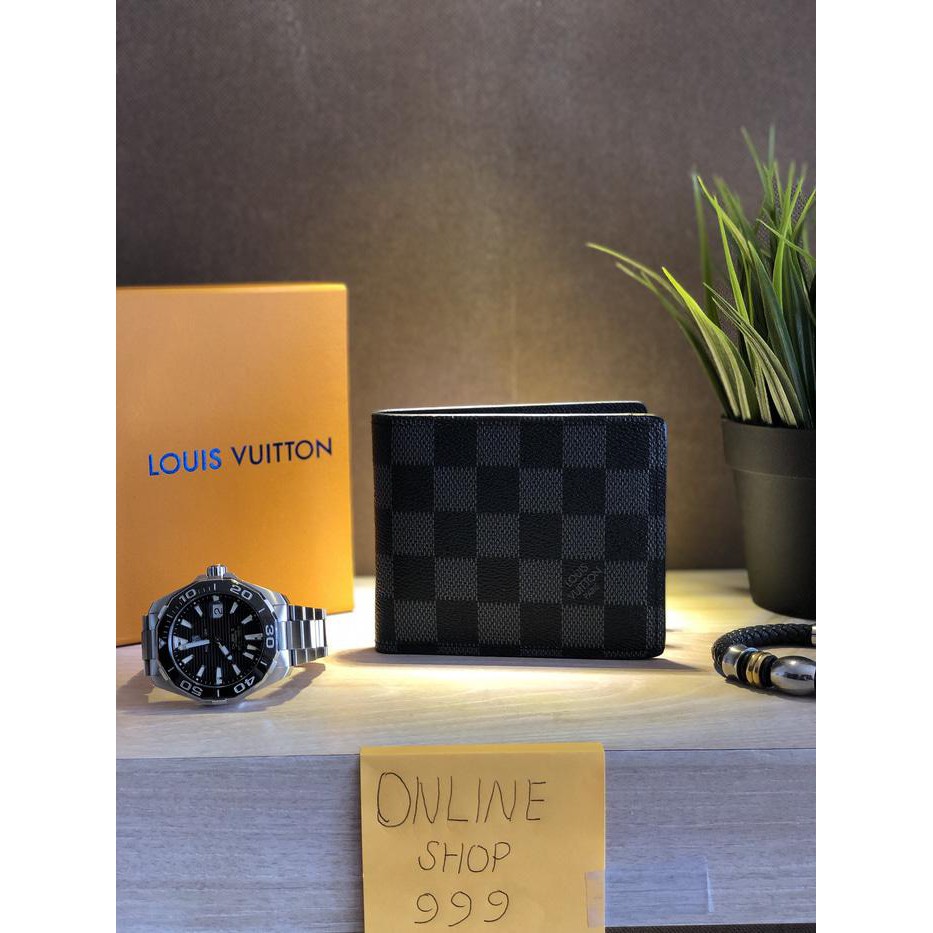 Dompet Pria Lv Damier Monogram Mirror Original ( Premium Import 100% )
