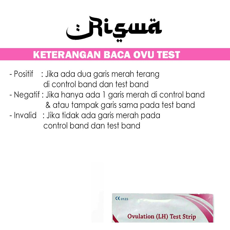 Alat Tes Ovulasi Masa Subur Kesuburan Wanita LH Tespek Strip Ovulation Test