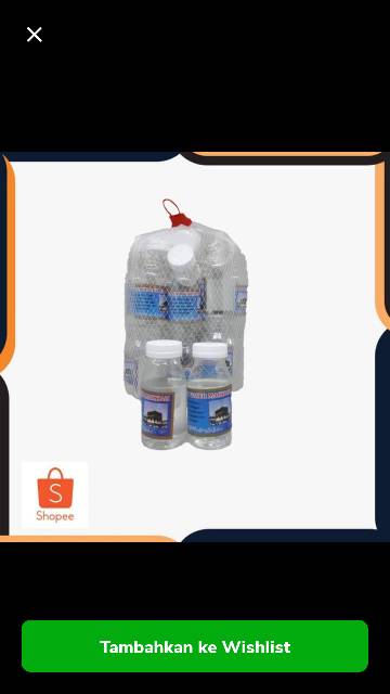 Botol air zam zam 1 pcak isi 25 80ml/oleh oleh haji dan umroh