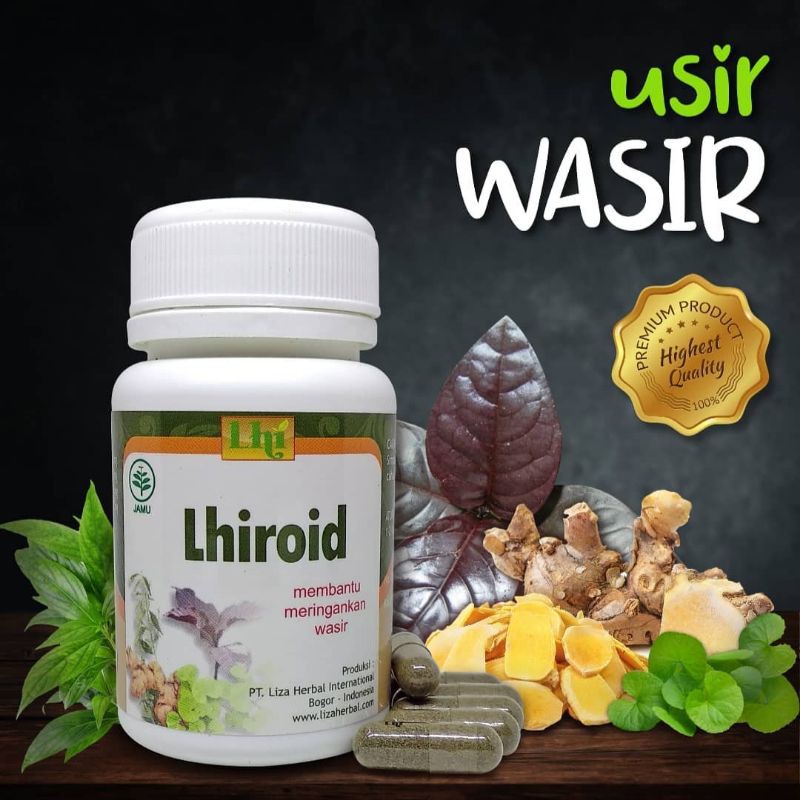 

Kapsul Herbal Lhiroid Original LHI Membantu Meringankan Wasir