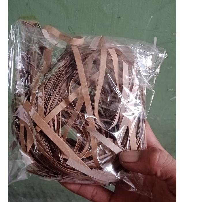 

[KODE 0W0MA] Kertas shredded 1 kg/kertas suwir craf coklat natural