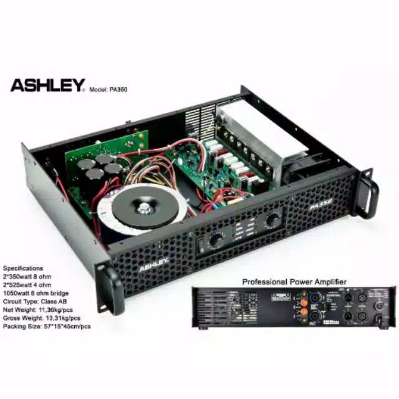 Power Amplifier Ashley PA350 PA-350 PA 350 TERBAIK