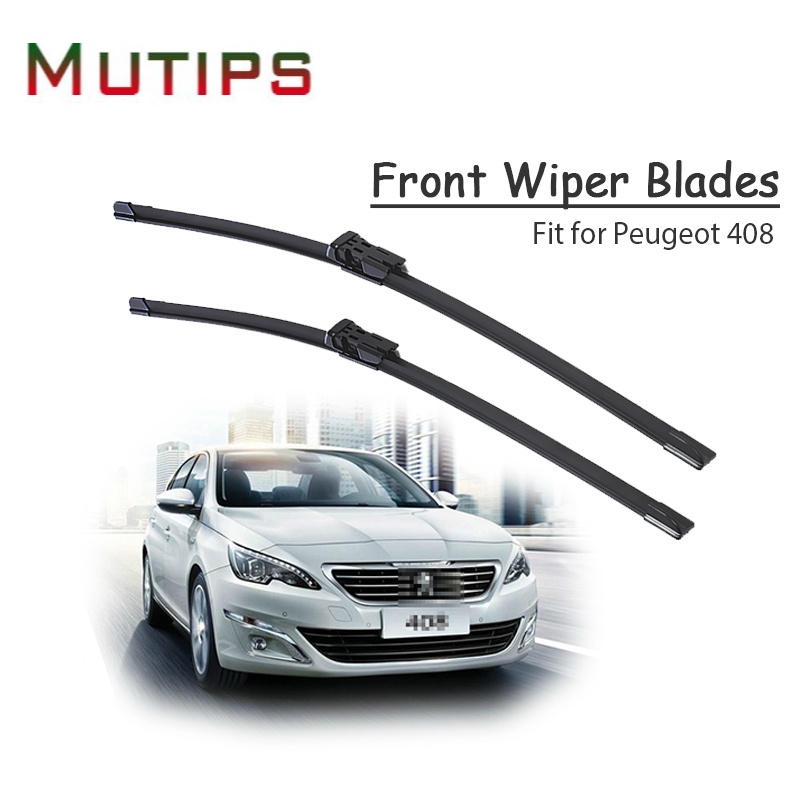 1 Set Karet Wiper Depan Mobil Untuk Peugeot 408 2011 2012 2013 2014