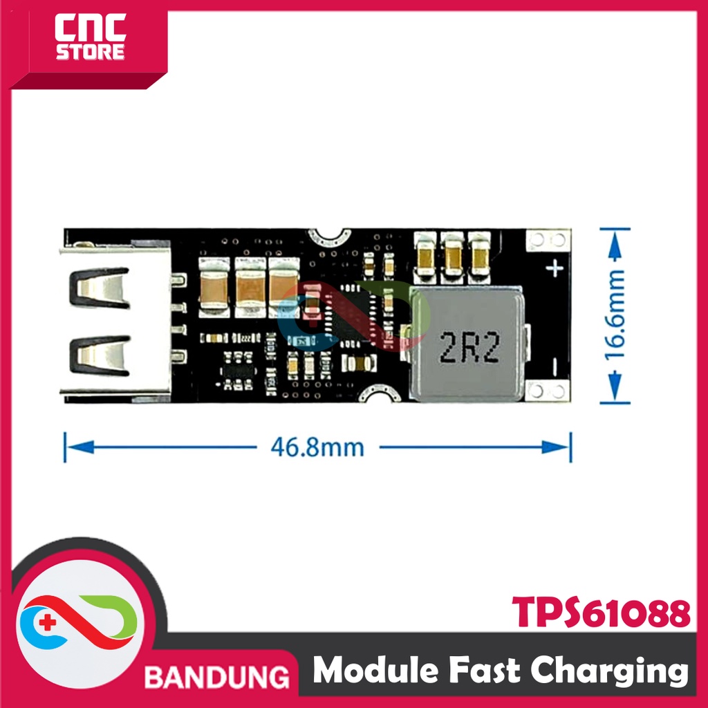 MODULE CHARGER FAST CHARGING 8A QC3.0 TPS61088 5V 9V 12V