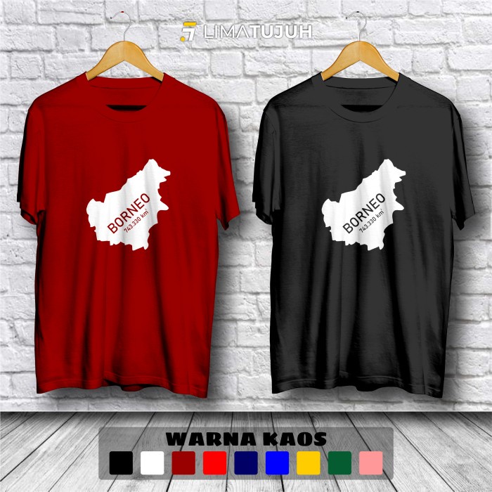 Kaos Pulau Borneo Baju Distro