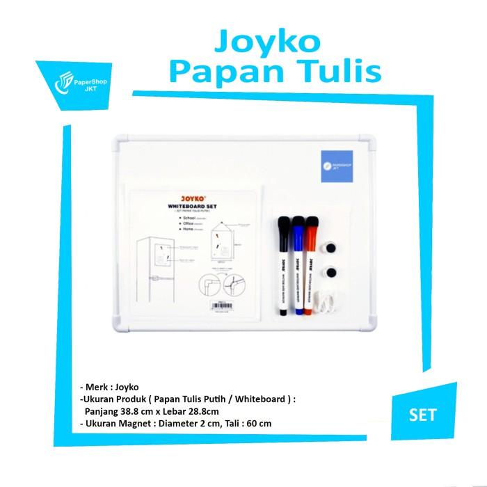 

Nov | Joyko Whiteboard Set Papan Tulis Putih Wbs-10 [ Set ]