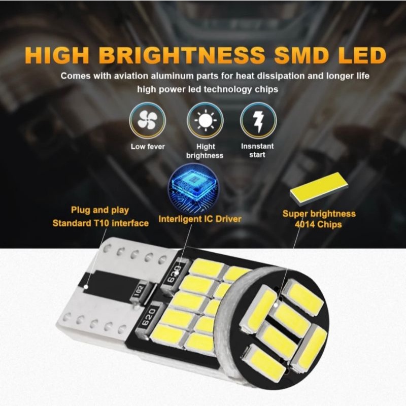 LED T10 CANBUS 26 SMD 4014 - SUPER BRIGHT