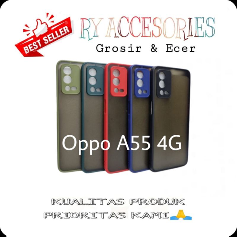 RY - Case My choice Oppo A55 4G Bumper Aero Dove Softcase Premium My Choice Oppo A55 4G