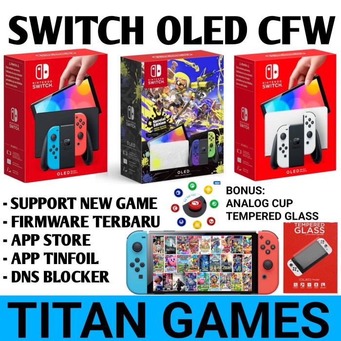 [Game/Console] Nintendo Switch Oled Cfw 512Gb Full Game Oled Console Cfw