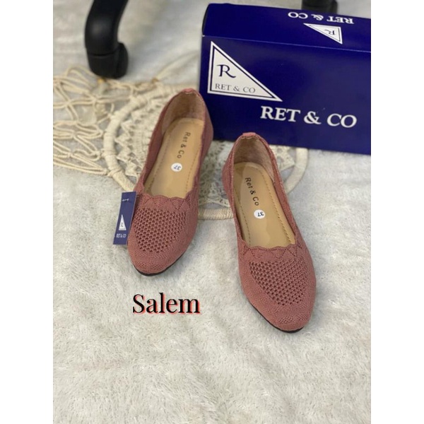 flatshoes wanita rajut import kode ABK 03