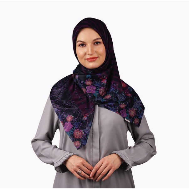 Shafira Hijab Kerudung Segi Empat Motif Rossy Scarf