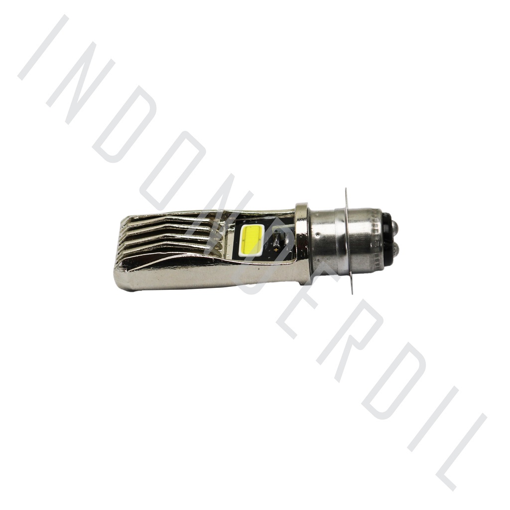 Lampu  Depan-Utama H6 2 LED 2 Sisi 12+12 Watt T19  Super Terang Warna Putih Bisa Untuk Motor Matic-Bebek-Universal-Yamaha-Honda-Suzuki