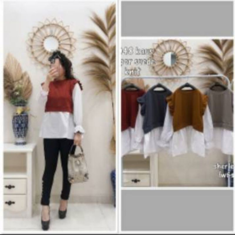 W&S SHERLEEN KEMEJA WITH VEST