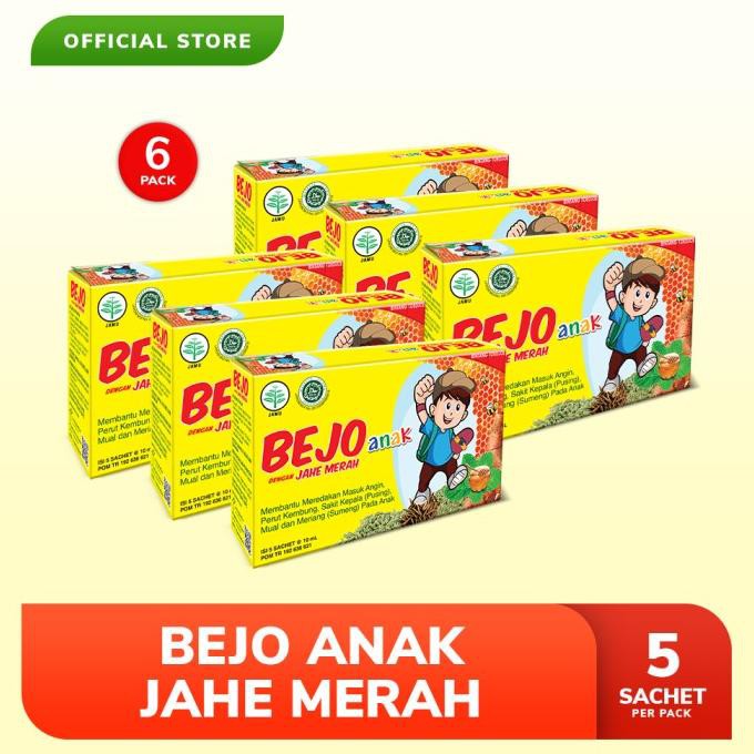 

BEJO ANAK JAHE MERAH SACHET 6 PACK (30 SACHET) COD