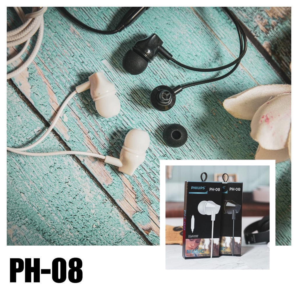 Handsfree Earphone Headset Philips PH-01 PH-02 PH-04 PH-05 PH-07 PH-08 PH-09 PH-301 Super Bass