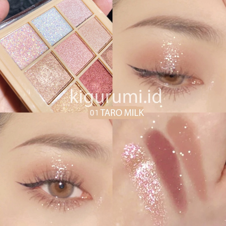 HLLR Eyeshadow Korean Pallete Murah Matte Palet 9 Warna Waterproof XX058