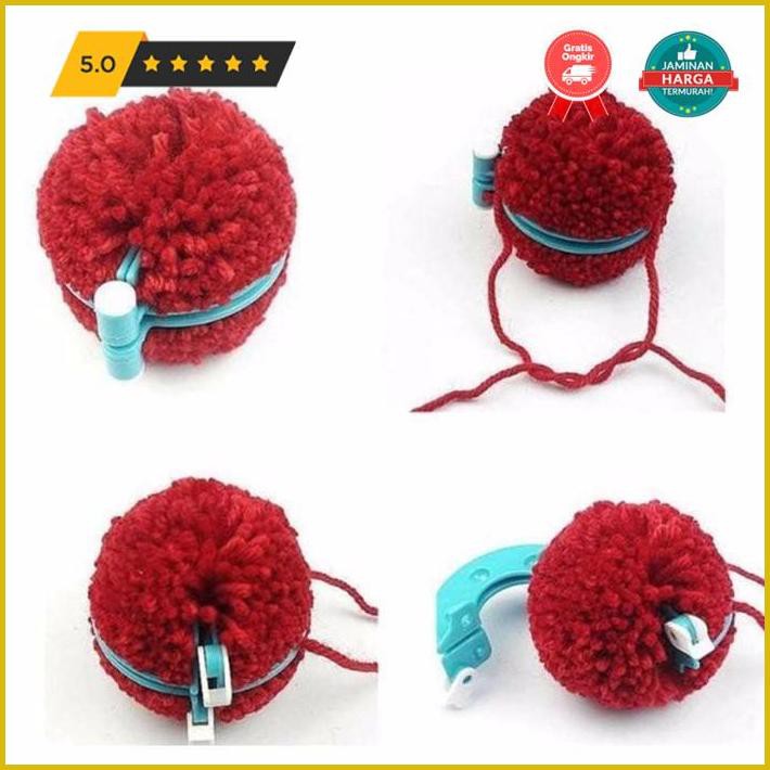 

Kerajinan Tangan Clover Pom Pom Maker - Alat Membuat Pom Pom (8Pcs/4Pair) Paling Murah