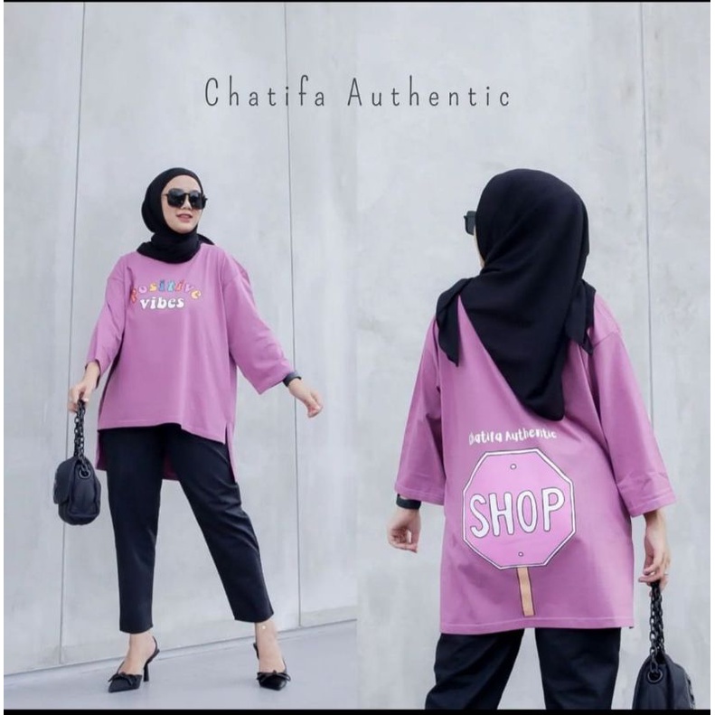 ATASAN KAOS OVERSIZE MODEL BARU/ FASHION WANITA