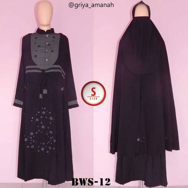 Set gamis cadar bordir