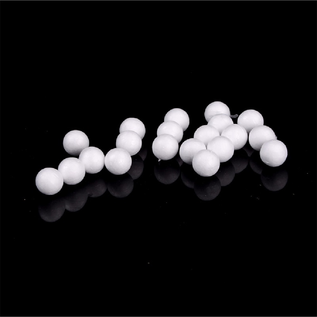 20pcs Bola Busa Polystyrene Styrofoam Ukuran 10-40mm PRT