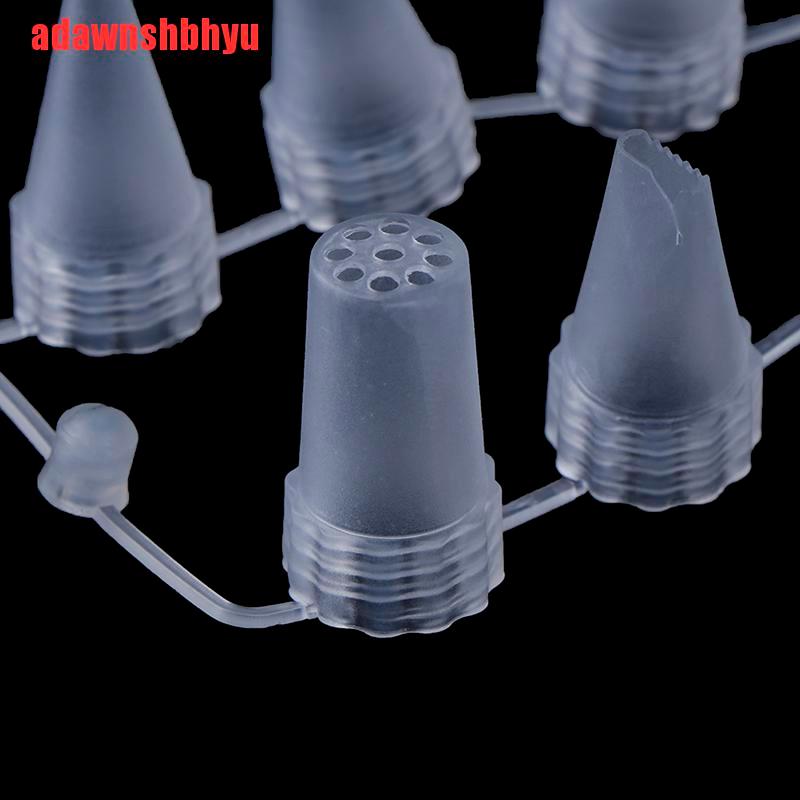 12 Pcs / Set Nozzle Icing Piping Cream Bahan Plastik