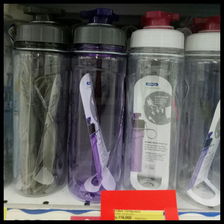 Botol Minum Bpa Free - Top Finger Loop Bottle Komax Bpa Free 700 Ml - Ungu