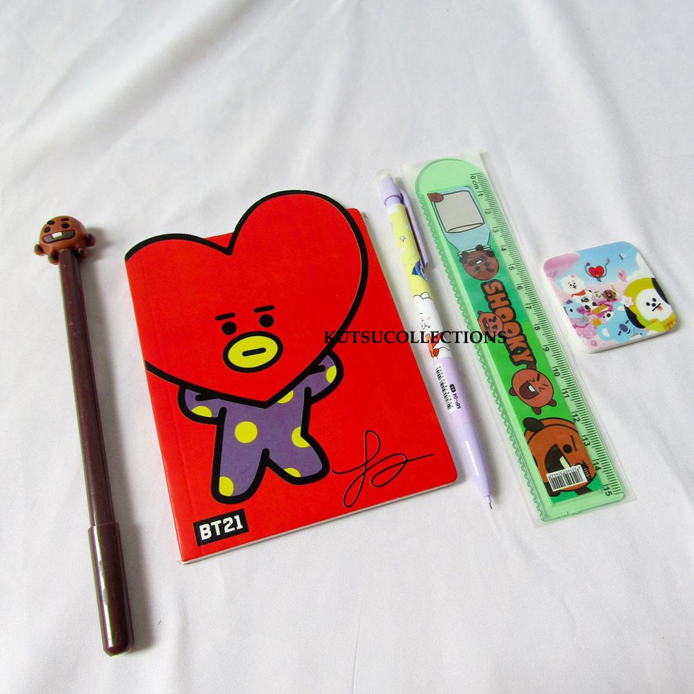 

SET ALAT TULIS ANAK SEKOLAH DASAR BUKU BTS21 TATA PULPEN GEL KARAKTER SHOOKY PENSIL MEKANIK PENGARIS
