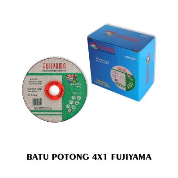 FUJIYAMA BATU POTONG ISI 25 PCS FUJIYAMA Batu Gerinda Potong Besi / Mata Gurinda 4&quot; inch x 1 SET ISI 25 PCS