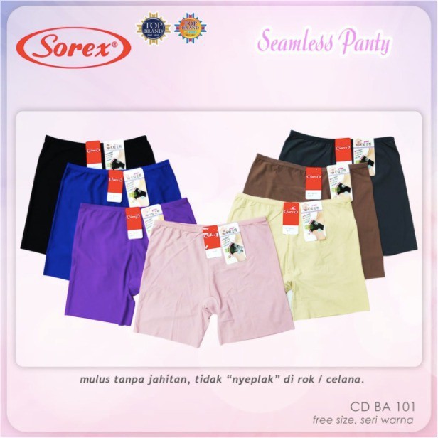 Celana dalam wanita Sorex BA100 cd segitiga seamless BA101 cd segiempat boxer seamless tanpa jahitan