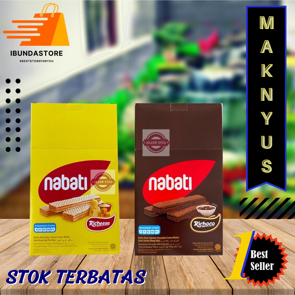 

RECHEESE Nabati Coklat Keju / Nabati 7,5 gram / Wafer Stik Keju / Snack Murah Surabaya / Agen / IBUNDASTORE