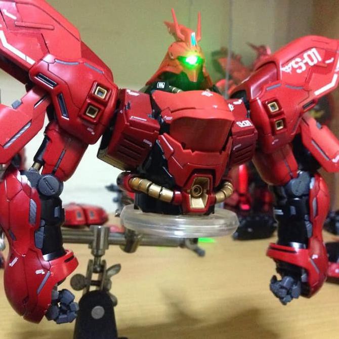 Diskon Terbatas Led Unit Green Hijau Mg 1/100 Gundam Sazabi Exia Raiser Nu, + Battery Barang