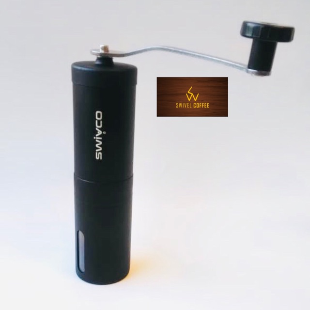 Coffee Grinder Manual Stainless Black Swivco , CG-SW5003.