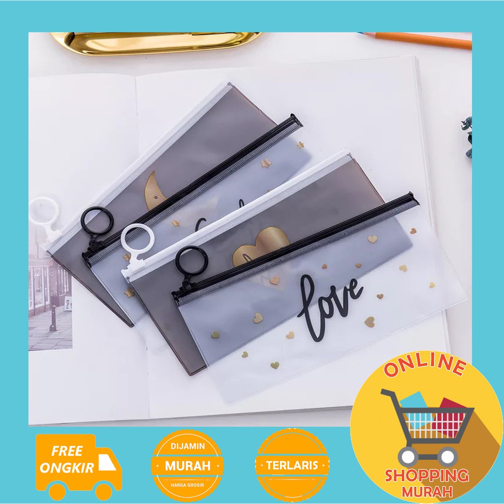 

[O.S.M] TEMPAT PENSIL KARAKTER TRANSPARANT - PENCIL CASE TRANSPARAN