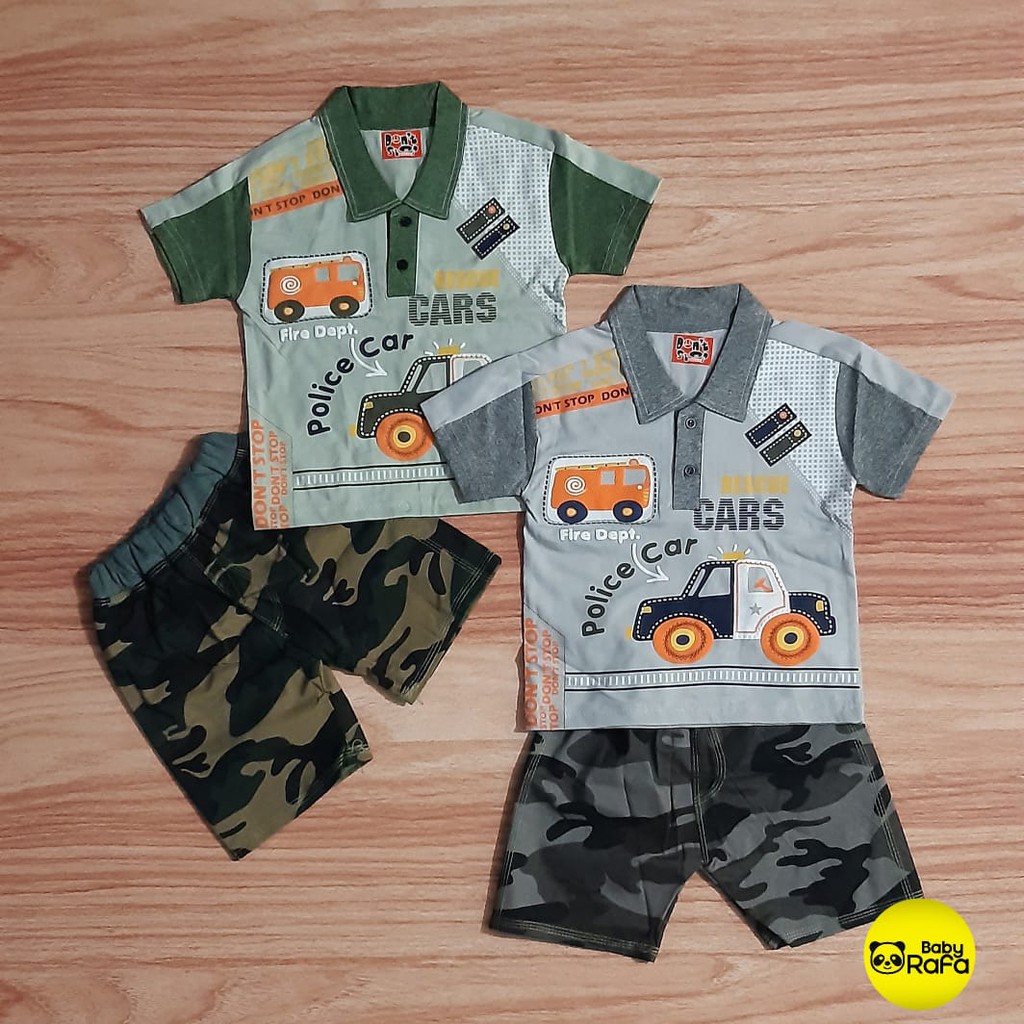 DONT STOP Setelan Pendek Baju  Bayi  Anak Laki  3  18 