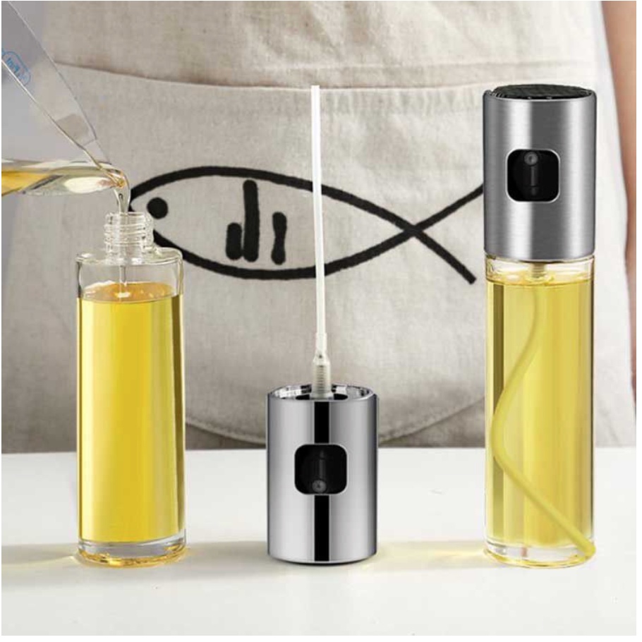 Botol Spray Minyak Dapur 100ml Bisa Untuk Kecap Asin Dan Bumbu Stainless Steel Botol Spray Pump Olive Oil