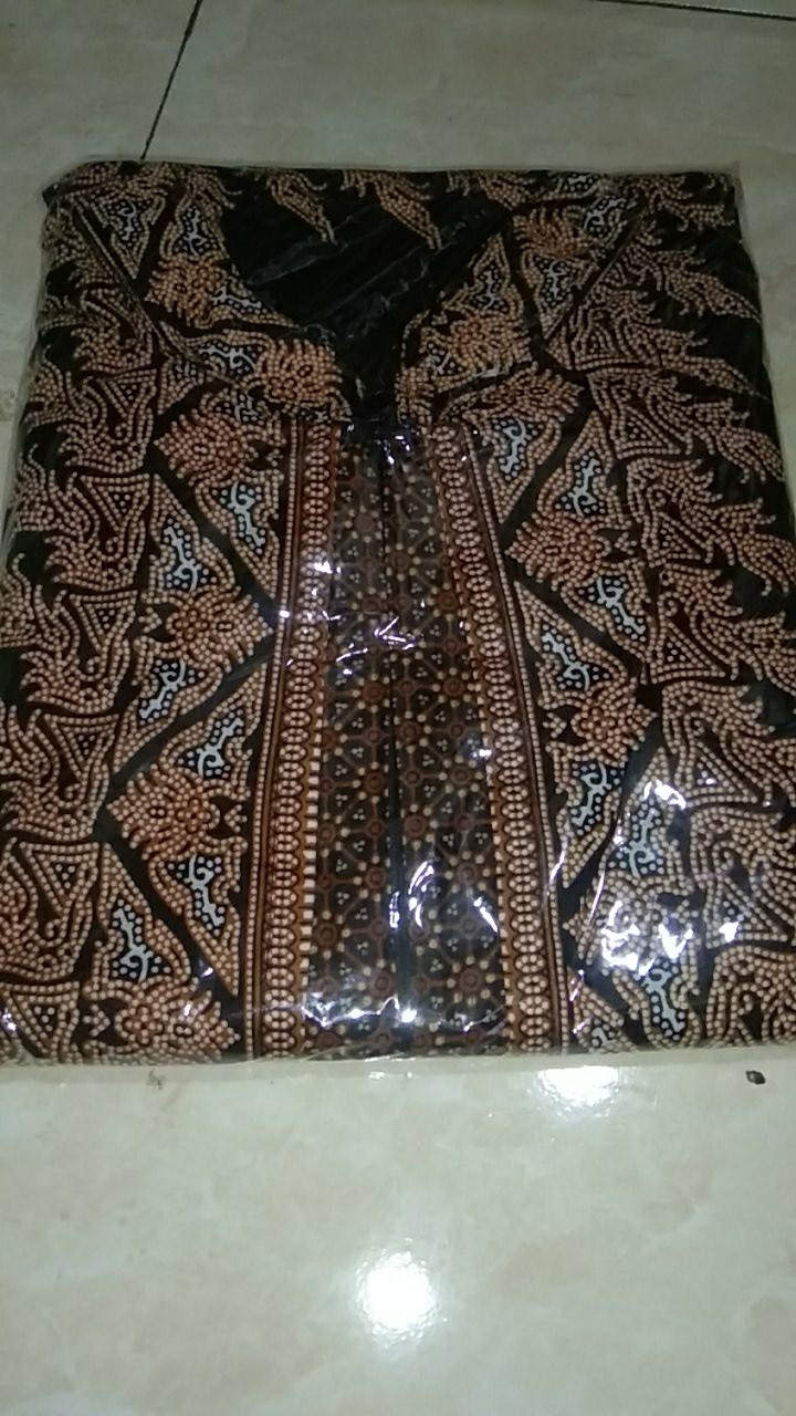 Baju Gamis Batik Cardi Ndoro Jowi Ruffle Sania Gamis Batik Cardi Halus, Batik Pekalongan Best Seller