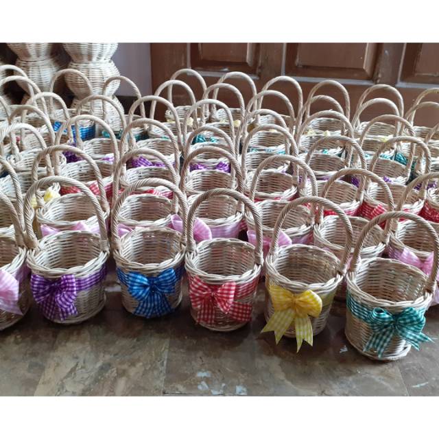 Keranjang rotan kecil free pita keranjang telur Shopee Keranjang rotan kecil free pita keranjang telur Shopee