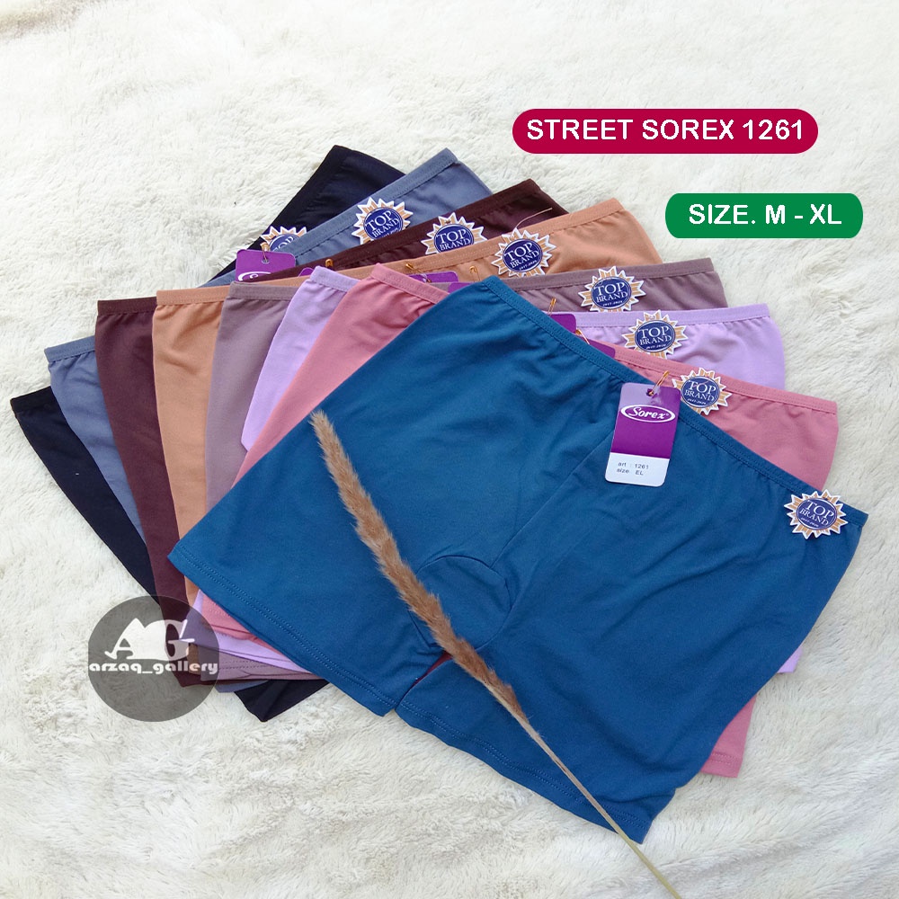 CD Cewek Boxer Super Soft Basic Hot Pants Sorex 1262 /1261  Celana Dalam Lembut Wanita Perempuan