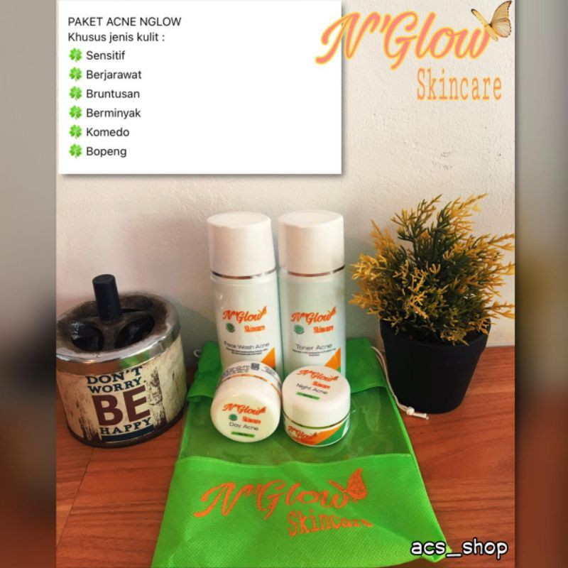 N'GLOW skincare PAKET NORMAL DAN ACNE BISA ECER/GROSIR TERMURAH