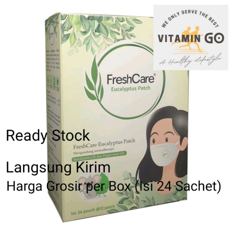Freshcare Patch, Freshcare Eucalyptus Patch, Freshcare Telon Patch. Harga per Box Isi 24 Sachet (1 S